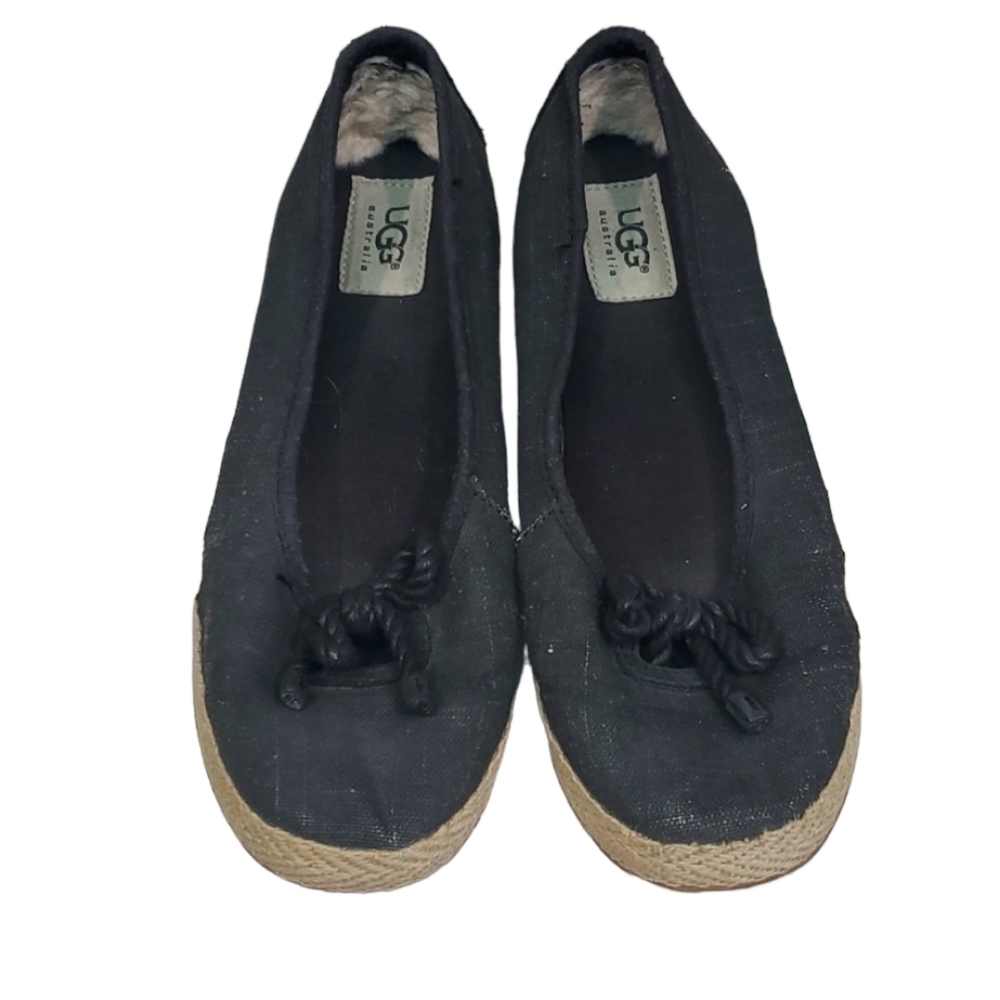 Ugg Australia Women Comfort Canvas Flats Espadrille shoes slip on sz 7.5